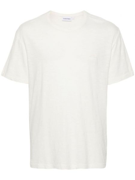 T-shirt di cotone Calvin Klein beige