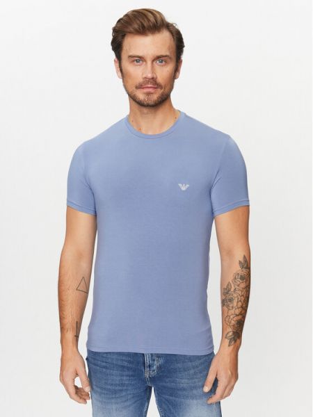 Тениска Emporio Armani Underwear синьо
