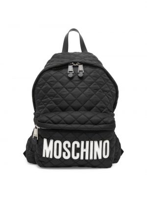 Стеганый рюкзак Moschino черный