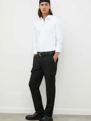 Jednobarevné kalhoty Les Deux černé