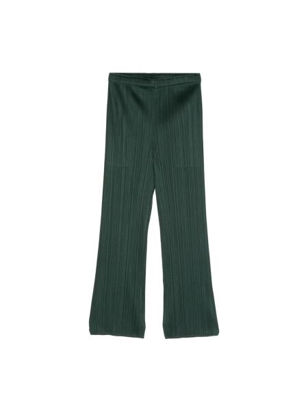 Proste spodnie Issey Miyake zielone