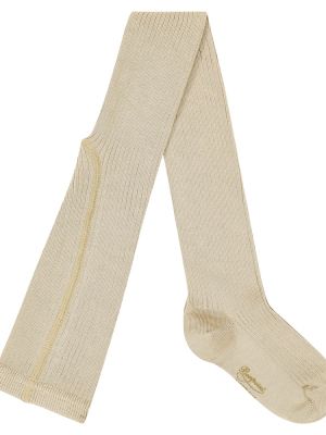 Bomuld leggings for piger Bonpoint beige