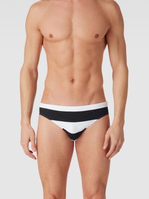 Pasek w paski Moschino Swim + Underwear czarny