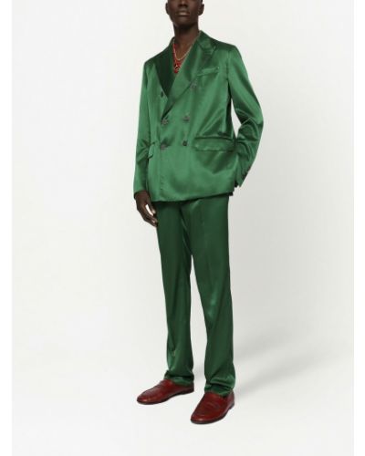 Slim fit kalhoty Dolce & Gabbana zelené