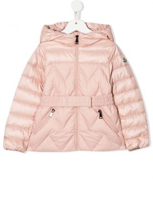 Jacka med skärp för tjejer Moncler Enfant rosa