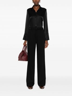 Spodnie wełniane Ralph Lauren Collection czarne