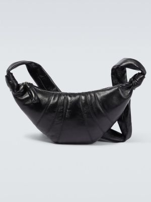 Δερμάτινη τσάντα χιαστί Lemaire μαύρο