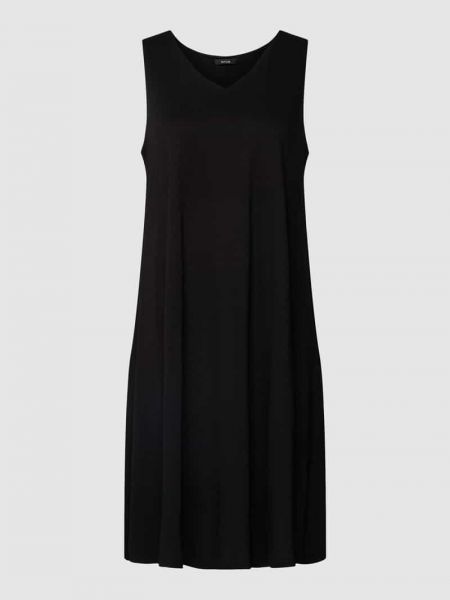 Sukienka mini z wiskozy z dekoltem w serek Opus czarna