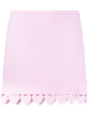 Mini sijonas su širdelėmis Mach & Mach rožinė