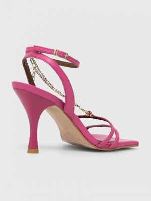 Kožené sandály Alohas růžové