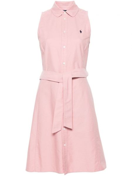 Mini haljina Polo Ralph Lauren ružičasta