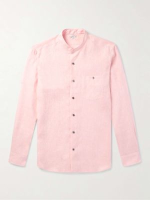 Льняная рубашка Caruso розовая