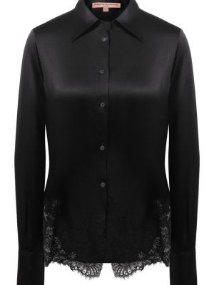 Шелковая блузка Ermanno Scervino черная