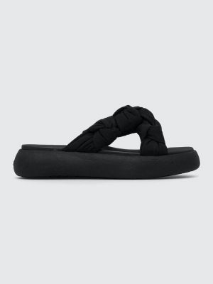 Papuci cu platformă Toms negru