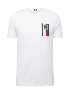 Тениска slim Tommy Hilfiger бяло
