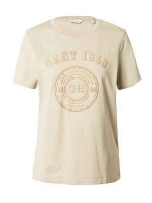 Marškinėliai Gant smėlinė