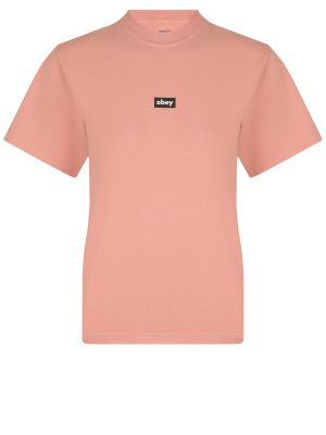 Розовая футболка Obey