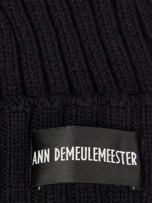 Vilnonis kepurė Ann Demeulemeester juoda