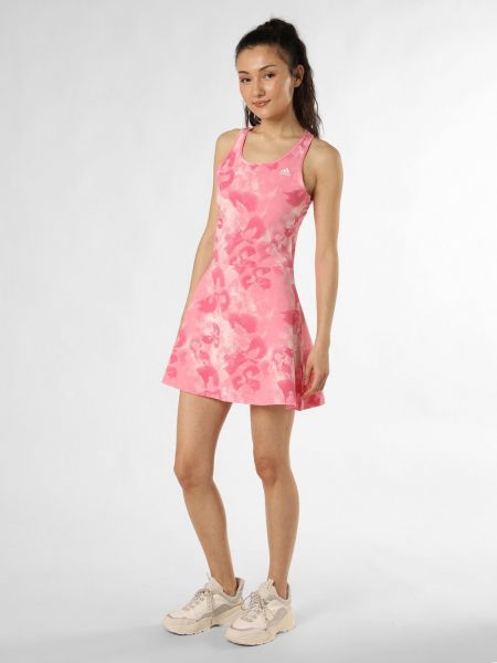 Sukienka bawełniana Adidas Sportswear różowa