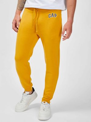 Fleecové sportovní kalhoty Gap oranžové