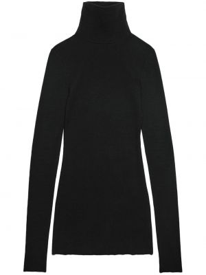 Černé pletené šaty Ami Paris