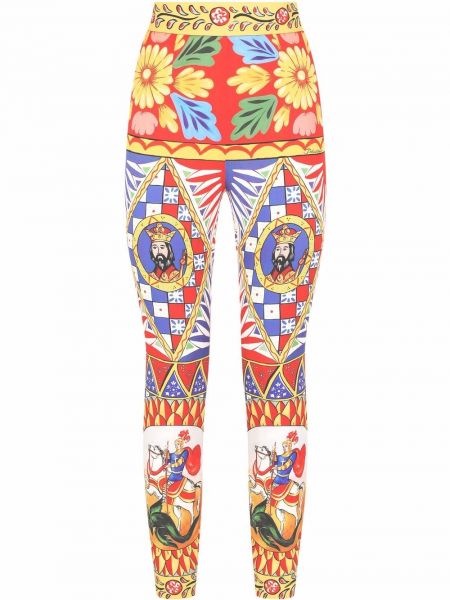 Silke leggings Dolce & Gabbana blå