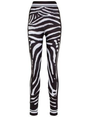 Zebra mintás magas derekú leggings nyomtatás Dolce&gabbana