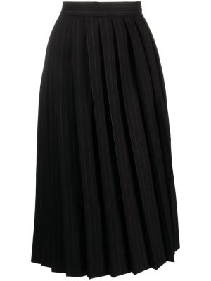 Plisované asymetrické pruhované sukně Sacai