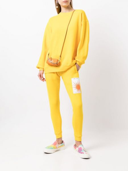 Spodnie sportowe bawełniane La Detresse żółte