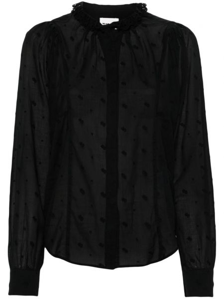 Блуза на цветя Marant Etoile черно