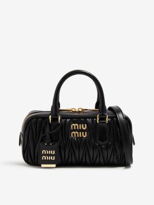 Кожаная сумка Miu Miu черная