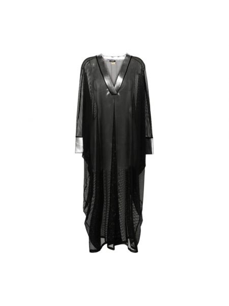 Sukienka długa Balmain czarna