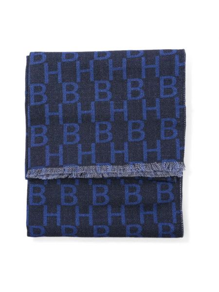 Bufanda de lana Hugo Boss azul