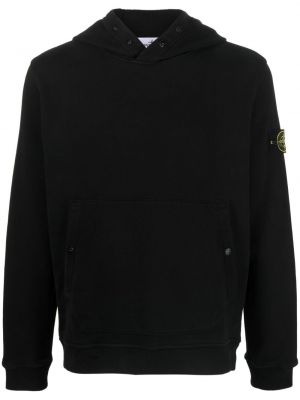 Hanorac cu glugă din bumbac Stone Island negru