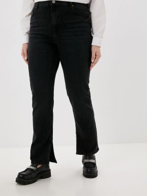 Прямые джинсы Marks & Spencer черные