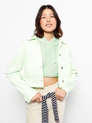 Повседневная куртка-рубашка с длинным рукавом Lcw Casual зеленая
