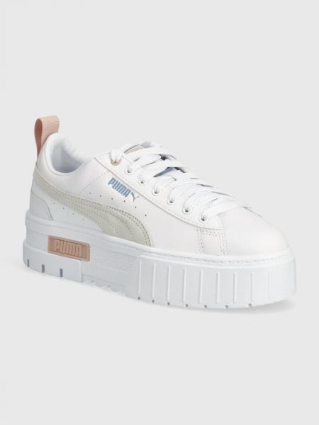 Sneakersy na platformie Puma białe