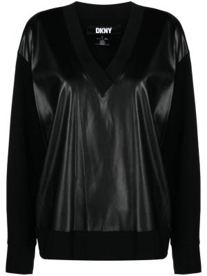 Pullover mit v-ausschnitt Dkny schwarz