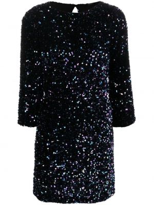 Κοκτέιλ φόρεμα με παγιέτες Seventy μαύρο