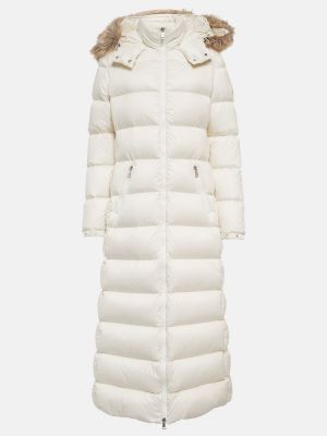 Páperový kabát Moncler - biely