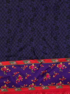 Echarpe en soie à fleurs Pierre-louis Mascia violet