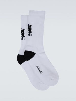 Bavlněné ponožky Amiri bílé