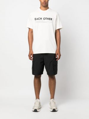 T-shirt en coton à imprimé Each X Other blanc