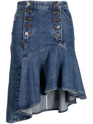 Asymetrická džínsová sukňa J Koo modrá