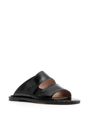 Leder sandale Scarosso schwarz