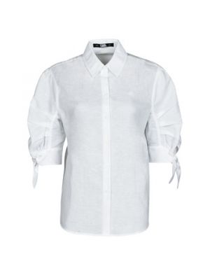 Camicia con fiocco Karl Lagerfeld bianco