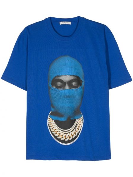 Raštuotas marškinėliai Ih Nom Uh Nit mėlyna