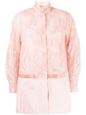 Mežģīņu jaka ar izšuvumiem Shiatzy Chen rozā