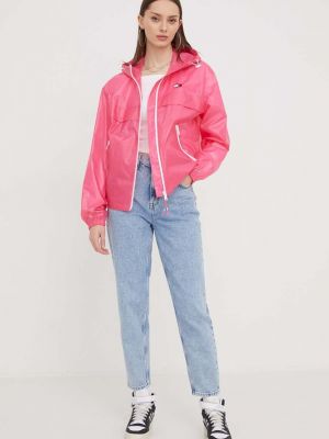 Denim jakna Tommy Jeans roza