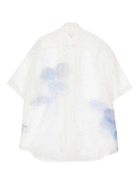 Transparente hemd Wooyoungmi blau
